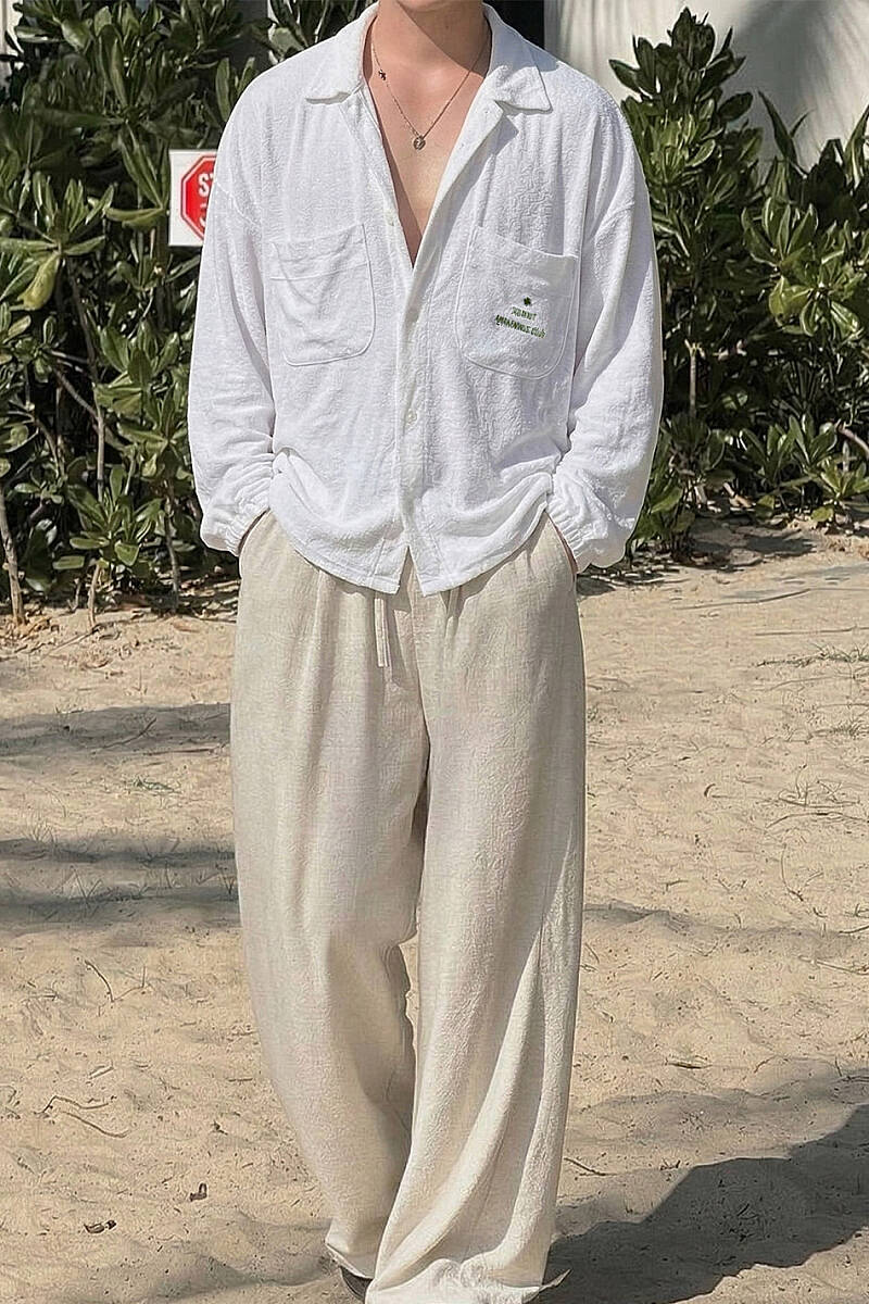 Awakenings Club Cepli Beyaz Oversize Gömlek - SOLDOUT (1)