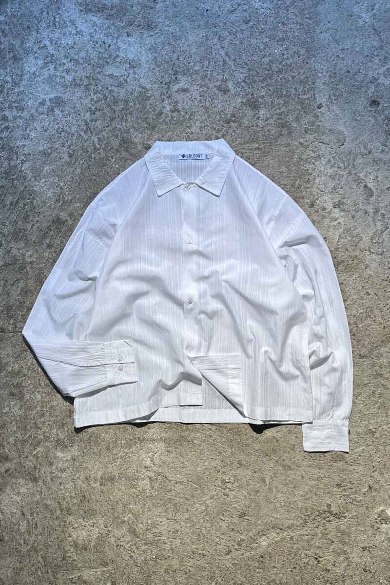 Çizgili Beyaz Oversize Gömlek - SOLDOUT