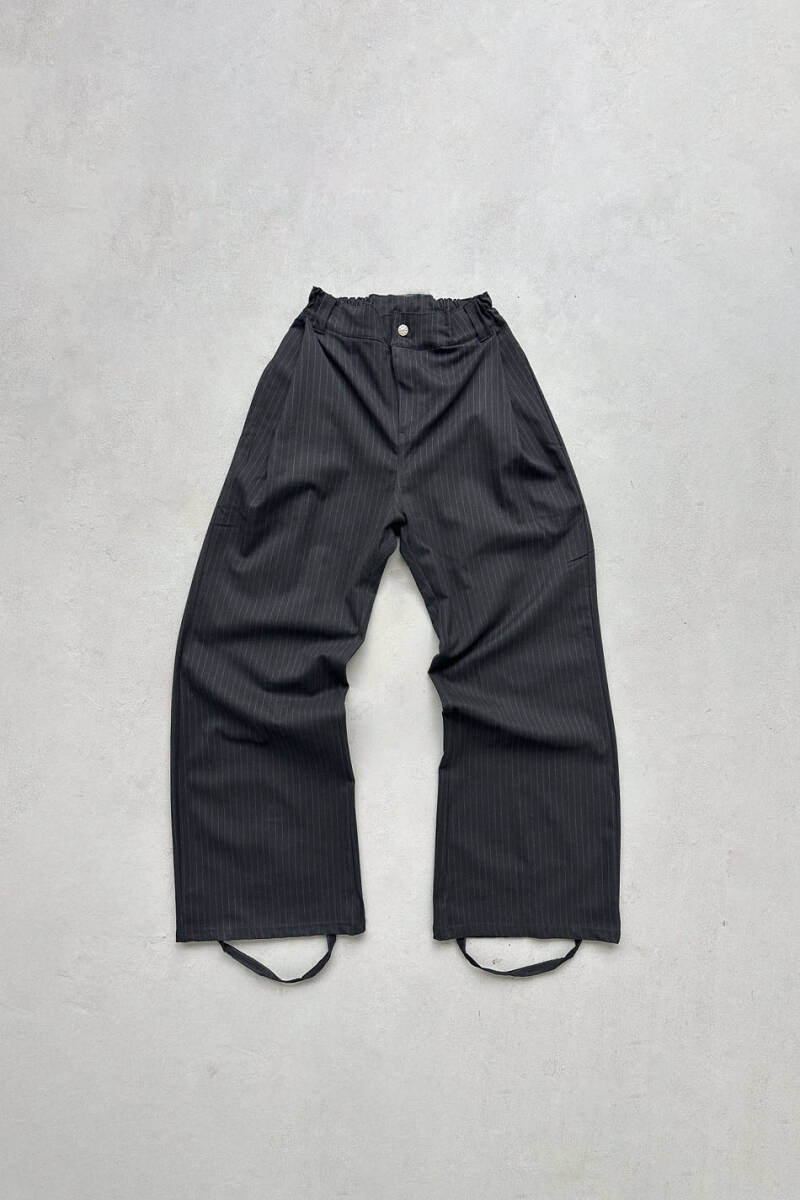 Çizgili Siyah Fenna V1 Pantolon - SOLDOUT