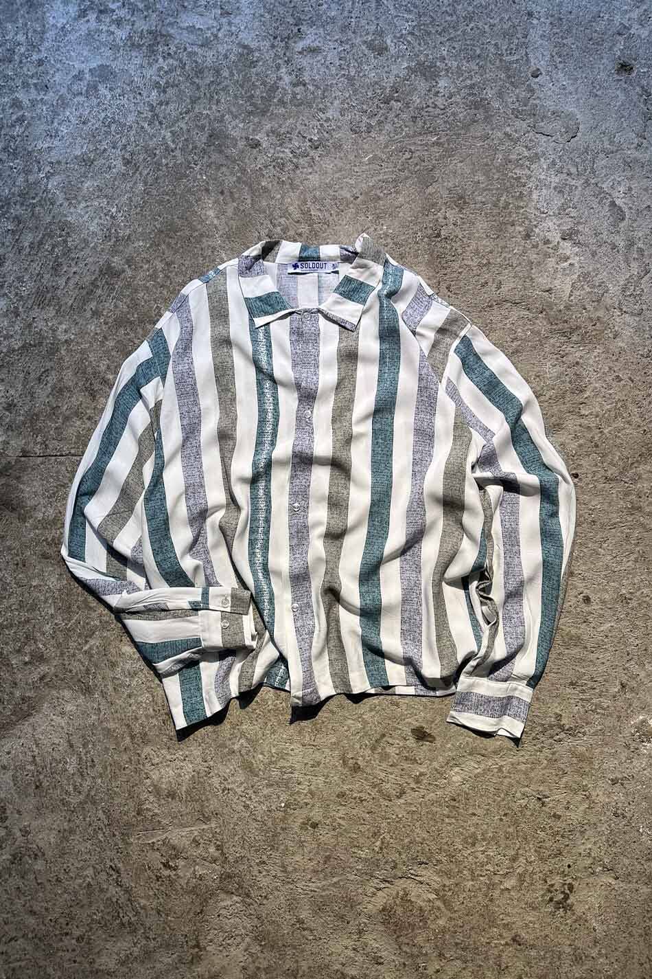  Çok Renkli Oversize Gömlek - SOLDOUT