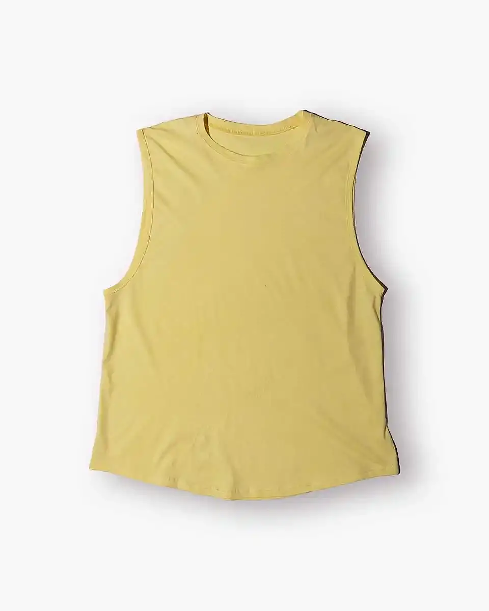CORE Geniş Kollu Butter Yellow Atlet 