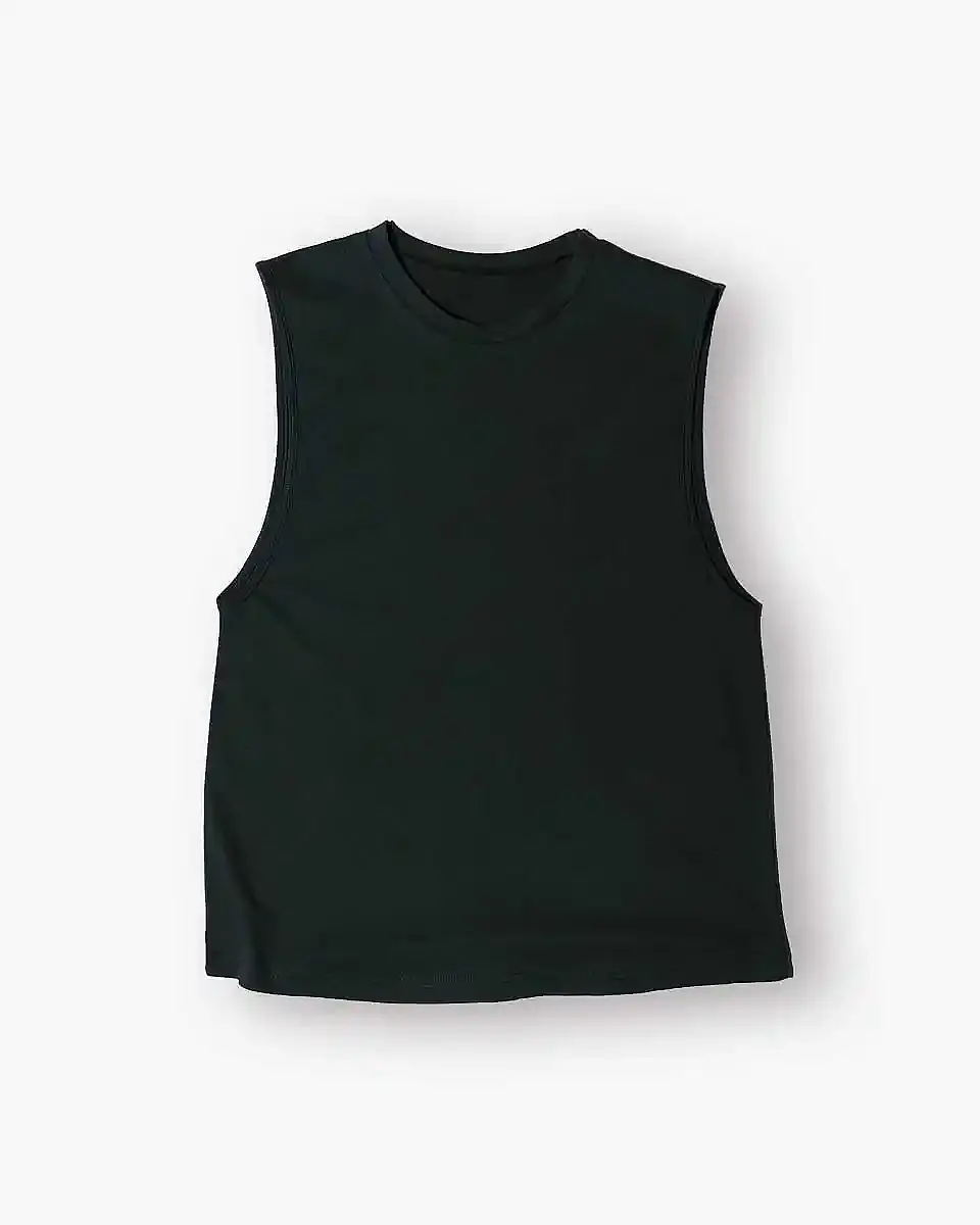 CORE Geniş Kollu Military Green Atlet 