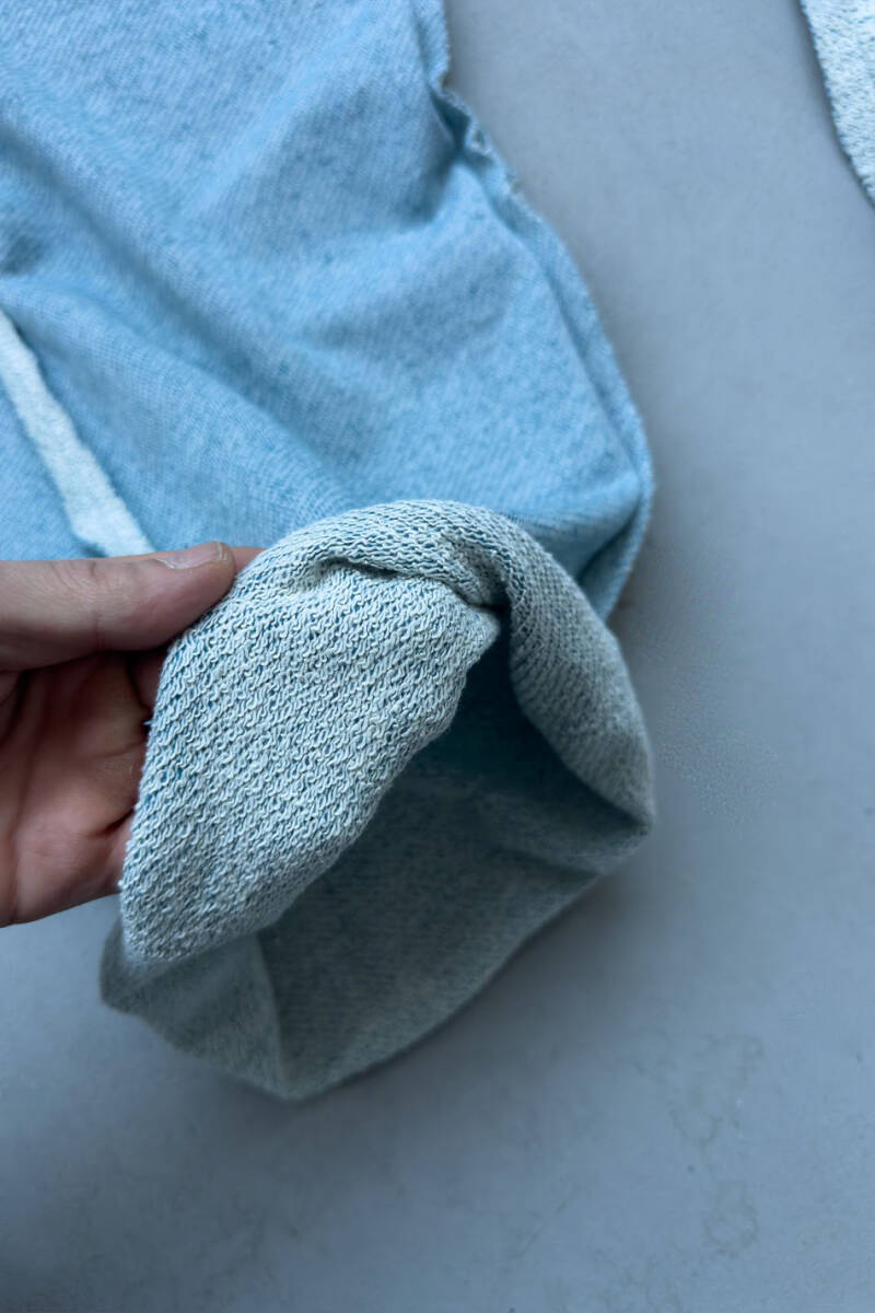 Denim Desenli Pis Dikiş Detaylı Baggy Eşofman - 4