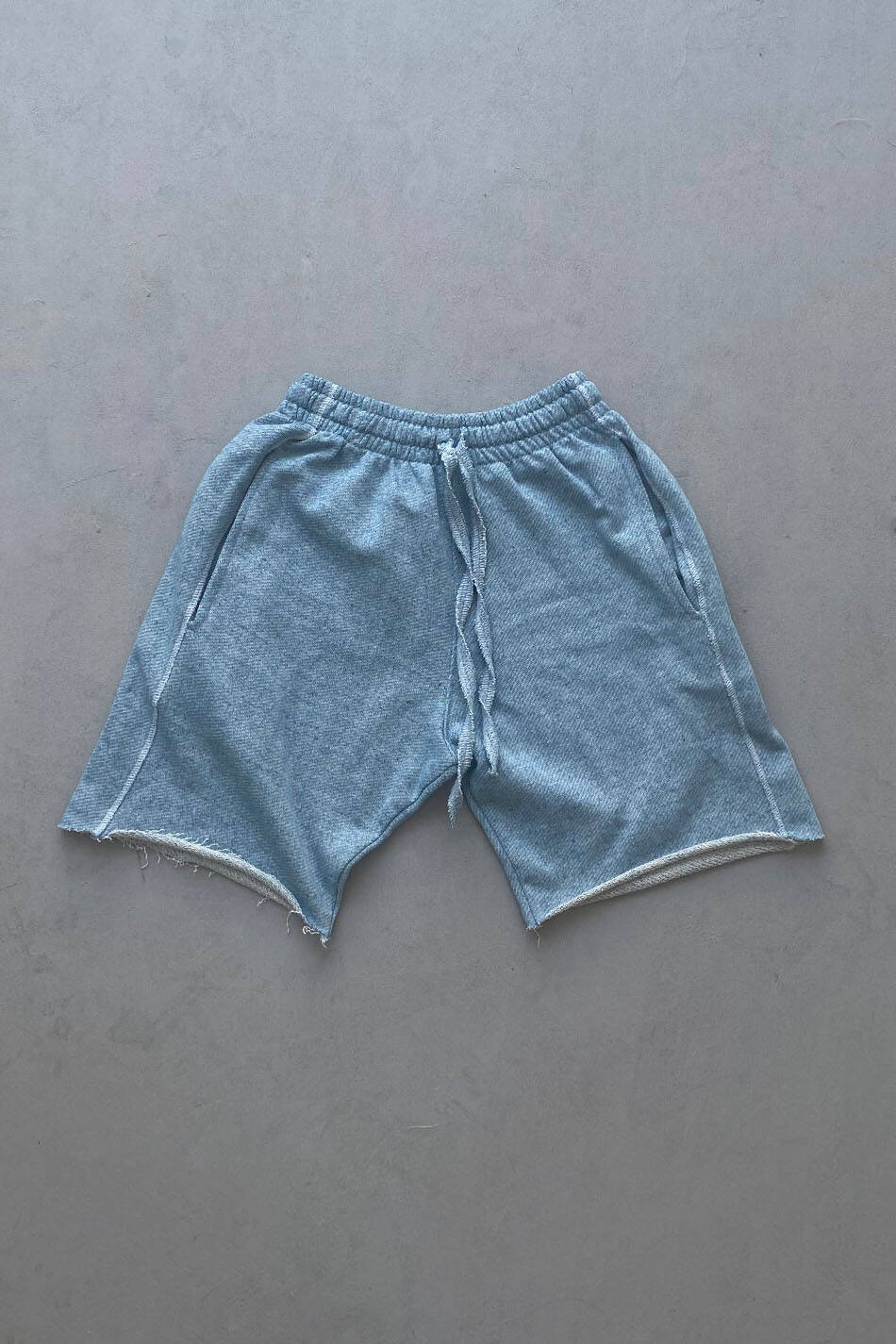 Distressed Denim Desenli Şort - SOLDOUT