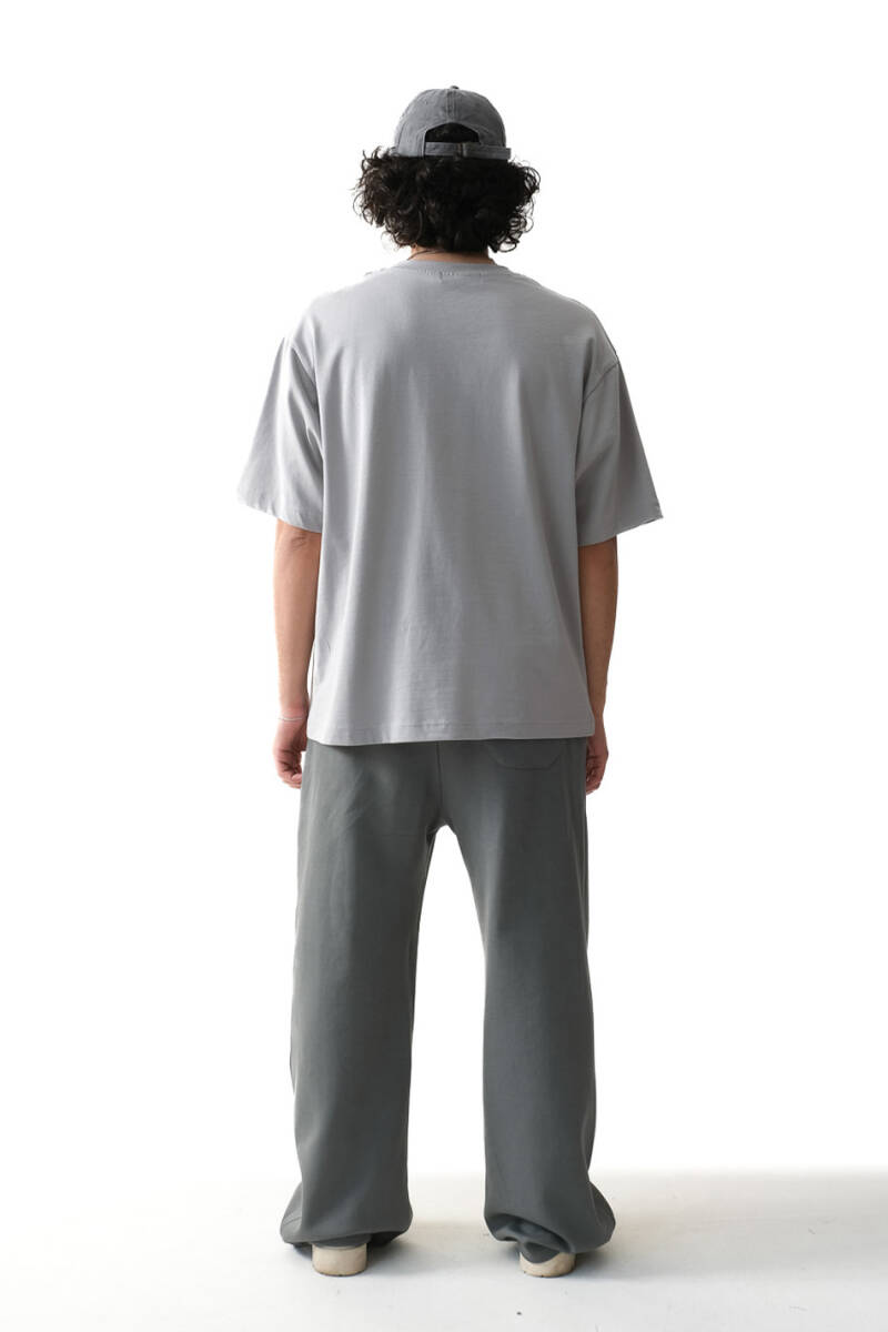 DJ Gri Oversize Tişört - 3