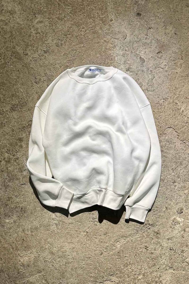 Ekru Oversize Boxy Fit Sweatshirt - SOLDOUT