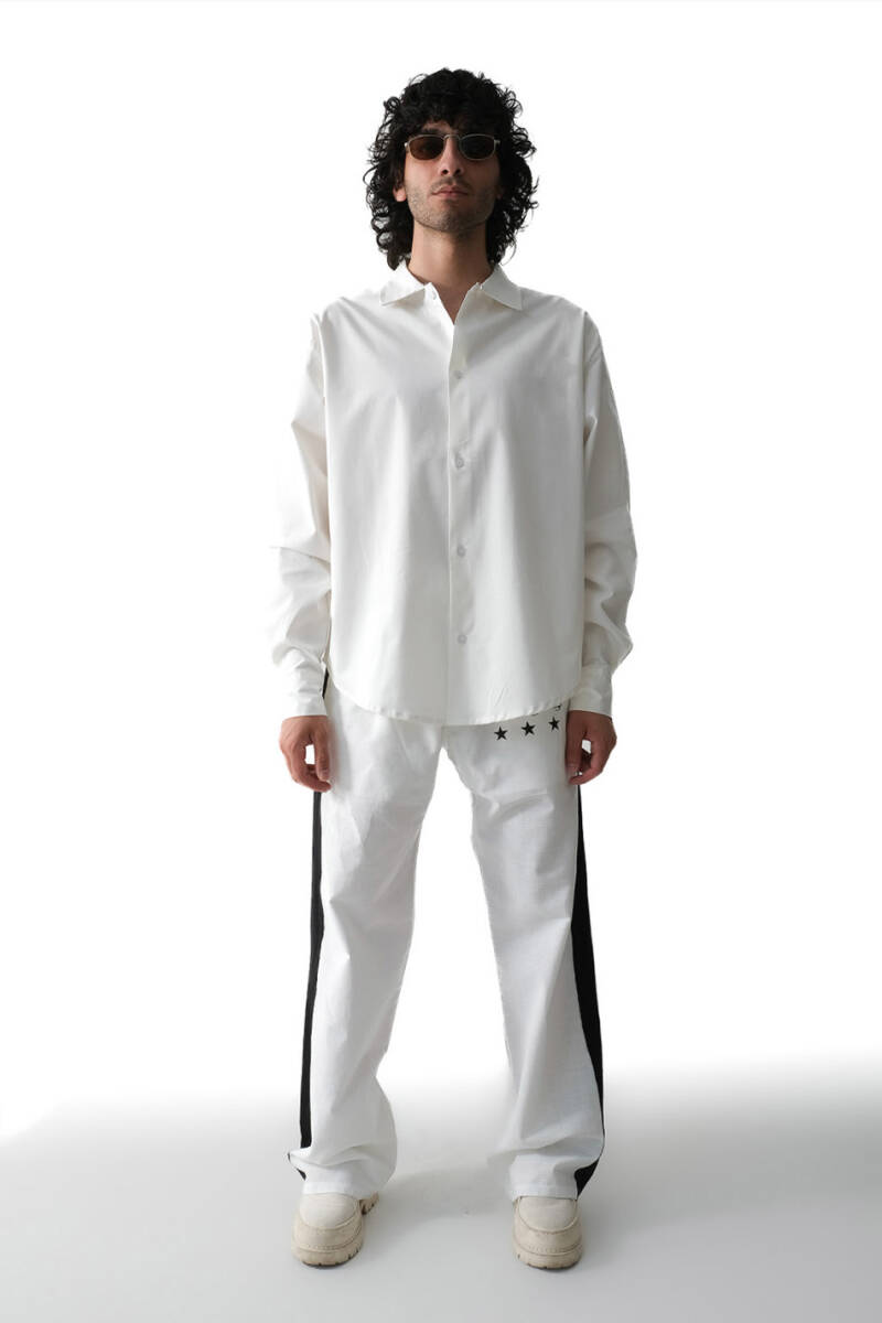 Ekru Essential Oversize Gömlek - 2