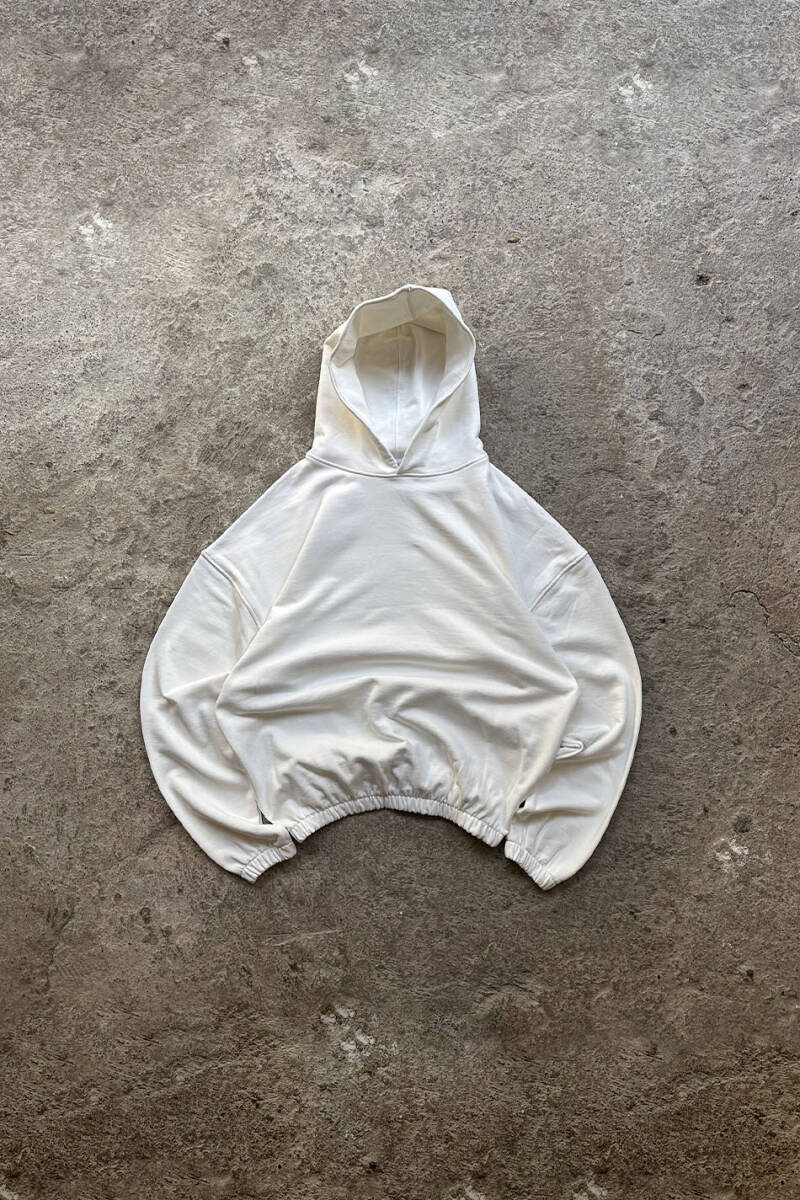 Ekru Heavyweight (550GSM) Oversize Boxy Fit Hoodie - SOLDOUT