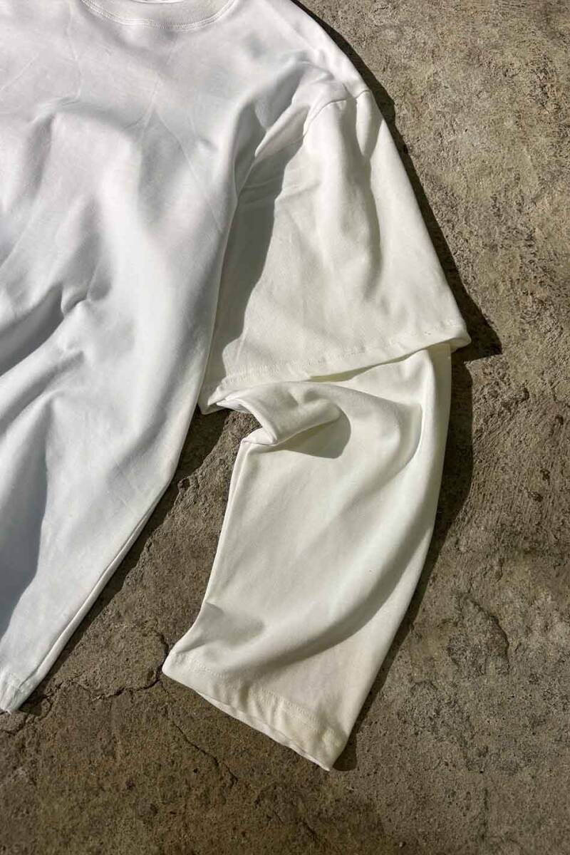 Kırık Beyaz Layered Long Sleeve Tee - 3
