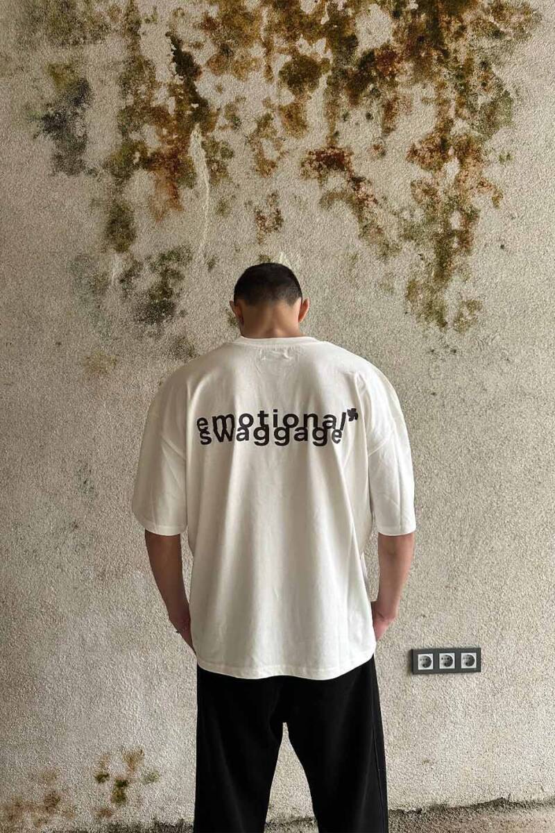 Emotional Swaggage Baskılı Oversize Tişört - 4