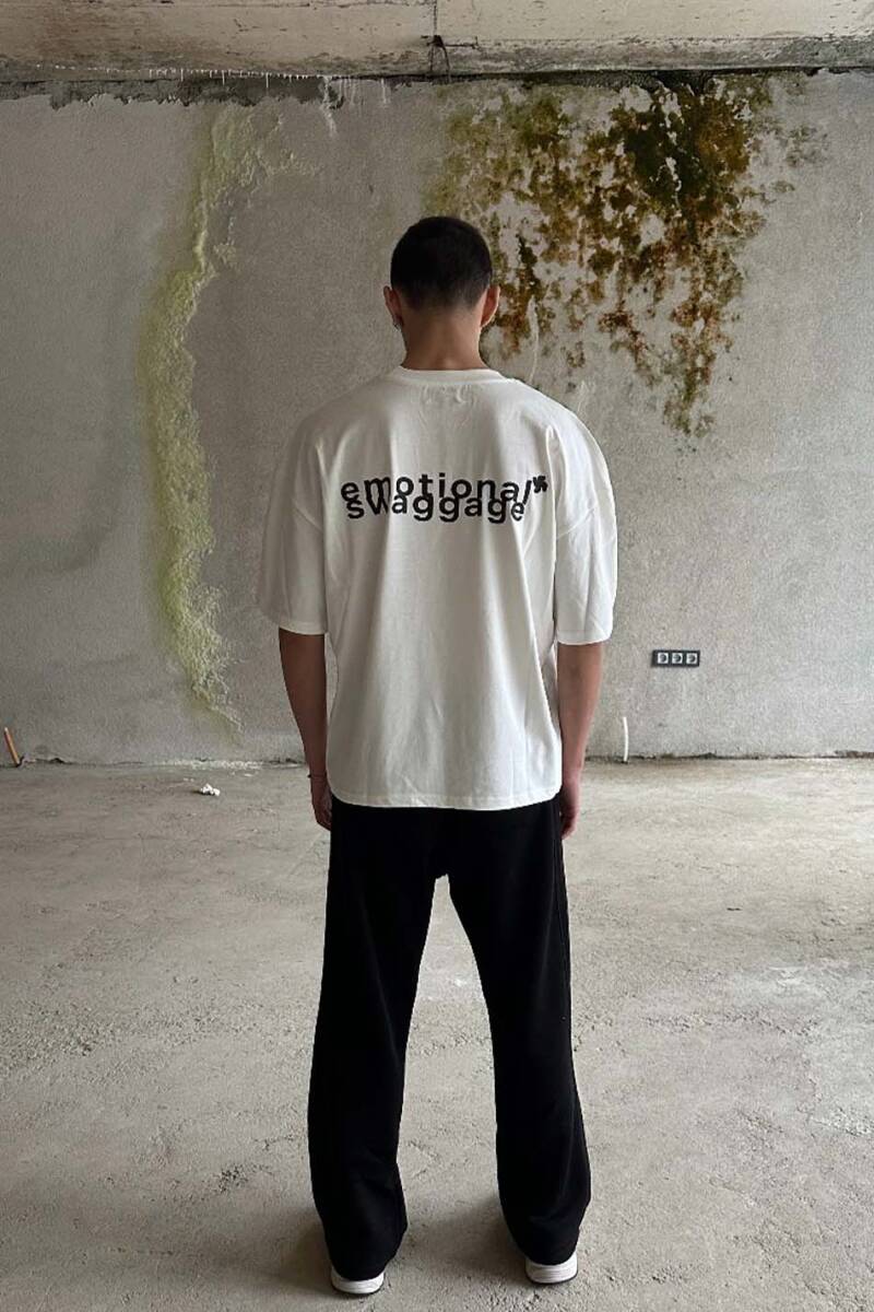 Emotional Swaggage Baskılı Oversize Tişört 