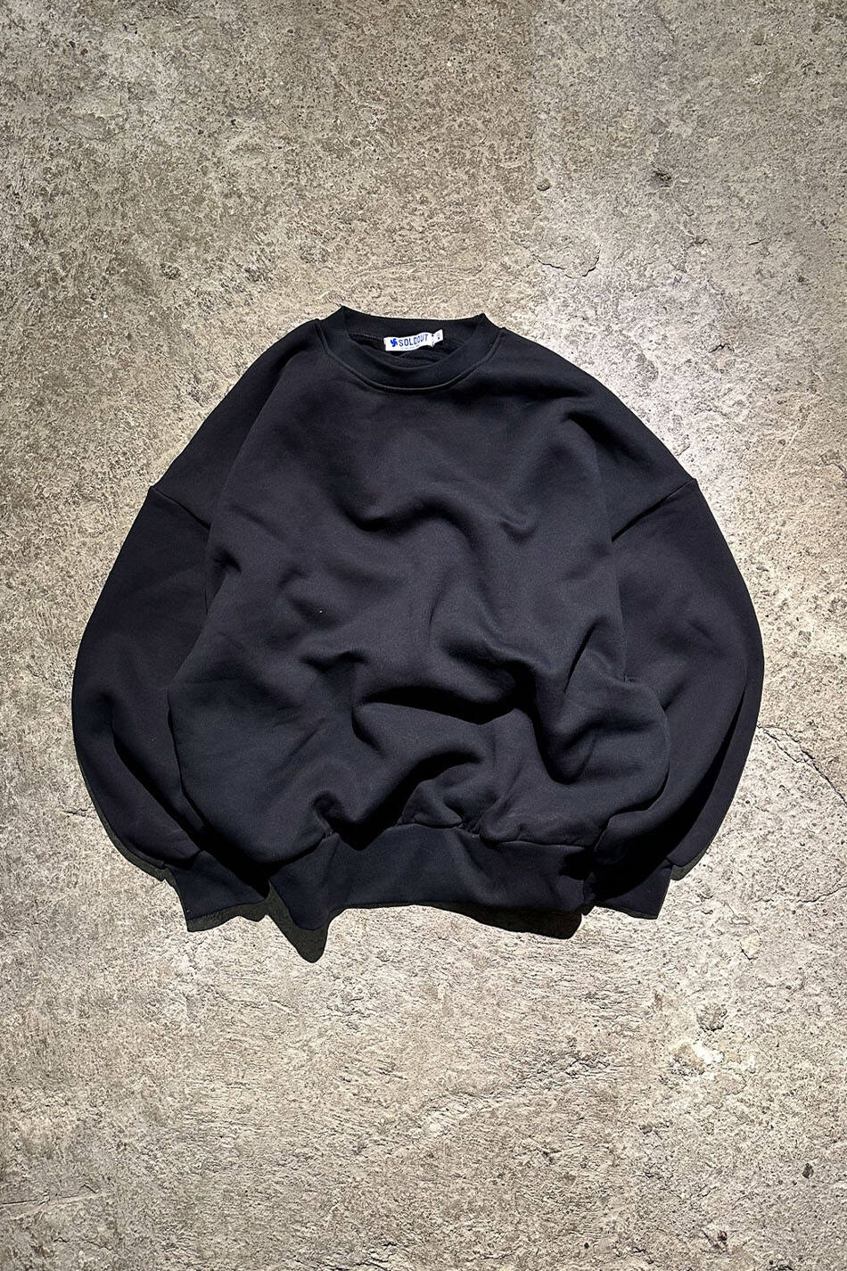 Extra Oversize Siyah Heavyweight Sweatshirt - SOLDOUT