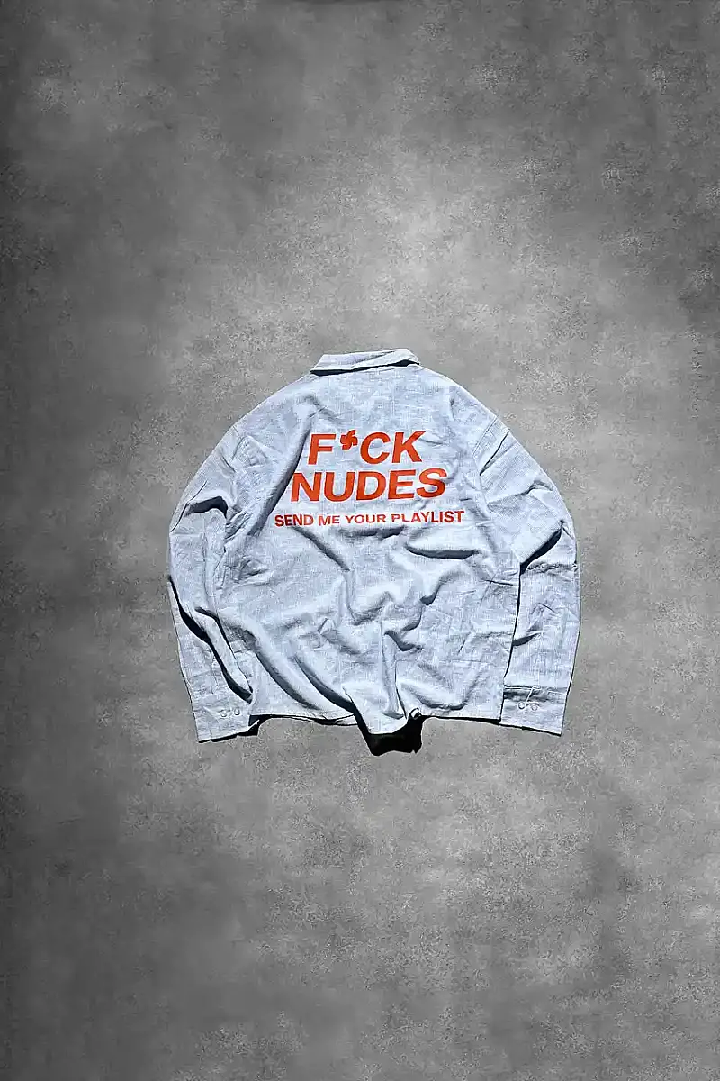 F*ck Nudes Oversize Gömlek - 1