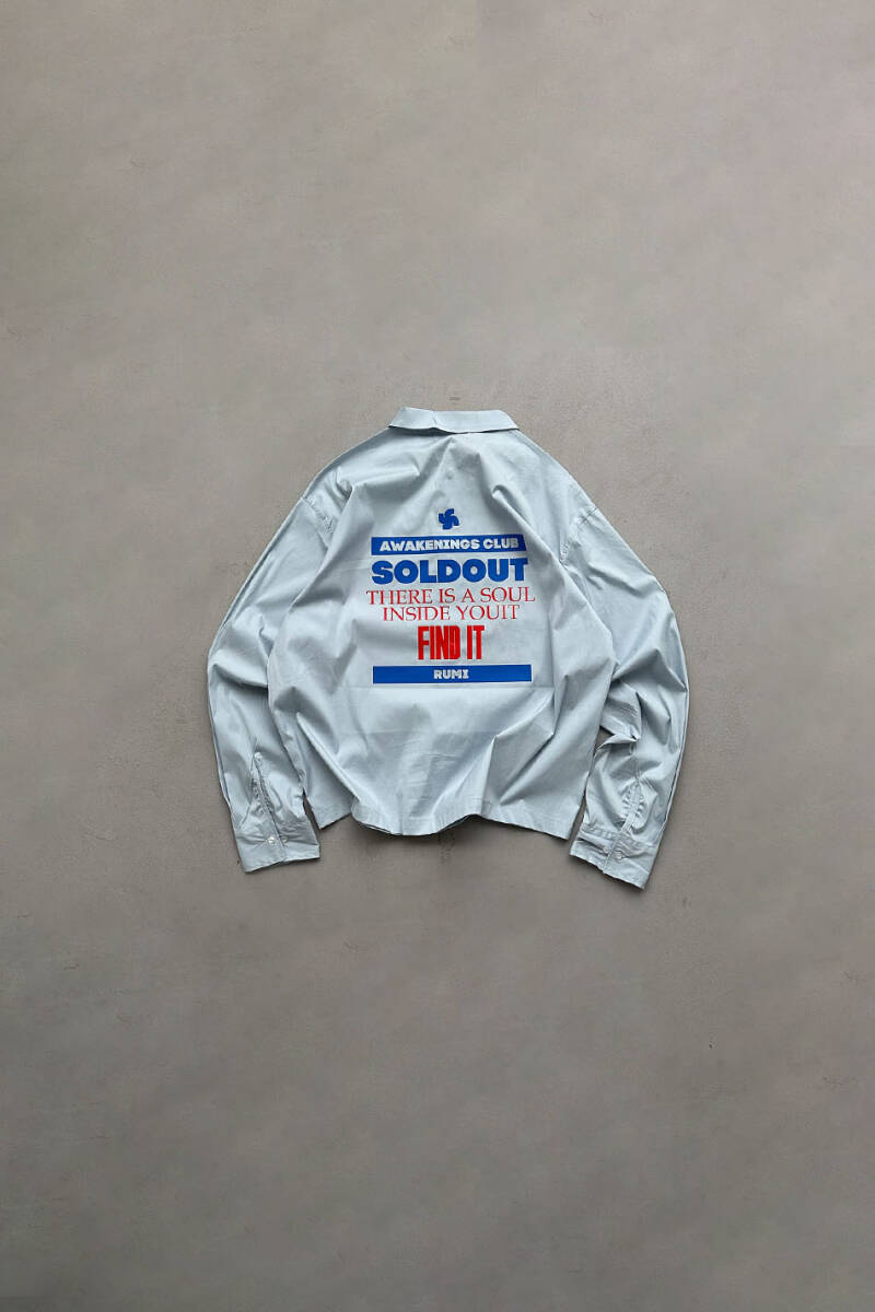 FIND IT Bebek Mavisi Oversize Gömlek - SOLDOUT