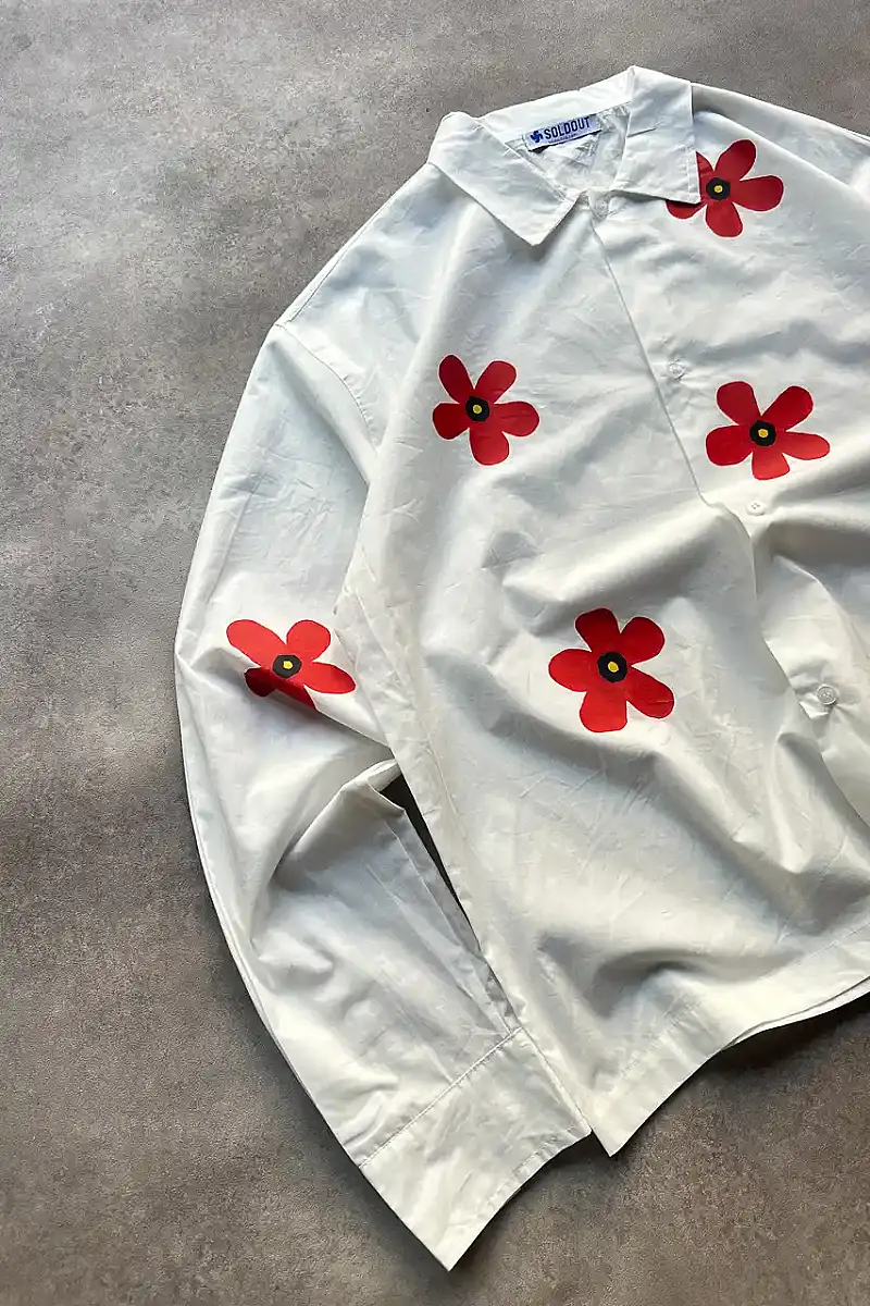 Flowers Oversize Gömlek - SOLDOUT (1)