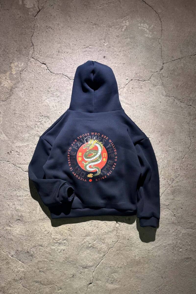 Fortune Lacivert Oversize Boxy Fit Hoodie - SOLDOUT