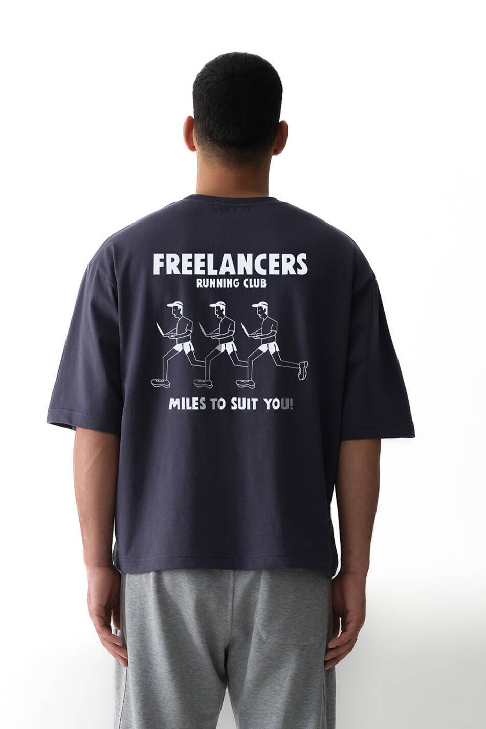 Freelancers Antrasit Oversize Tişört - SOLDOUT
