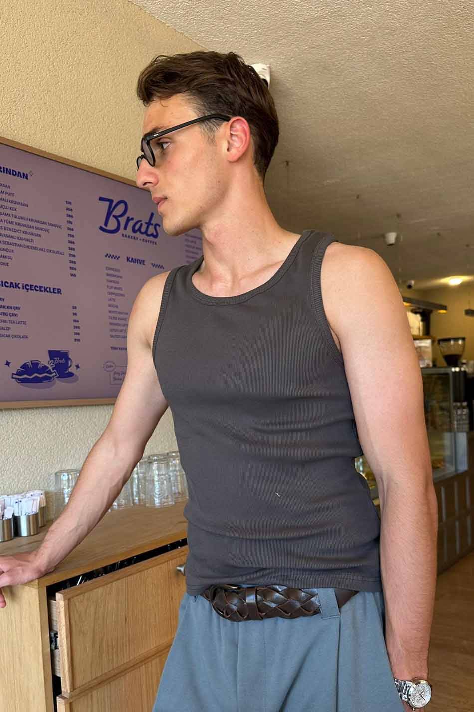 Füme İnce Askılı Atlet - SOLDOUT