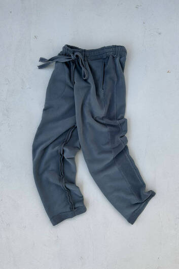 Füme Ters Kumaş Detaylı Baggy Eşofman - 2