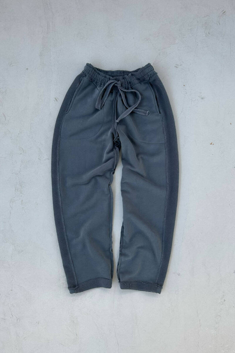 Füme Ters Kumaş Detaylı Baggy Eşofman - 1