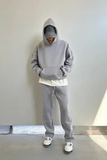 Gri Baggy Eşofman 