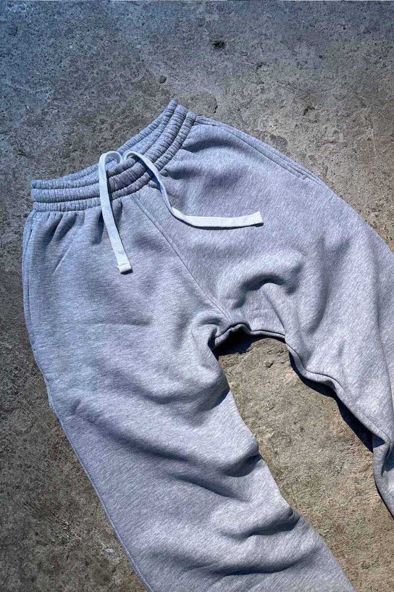 Gri Melanj Baggy Eşofman - 4