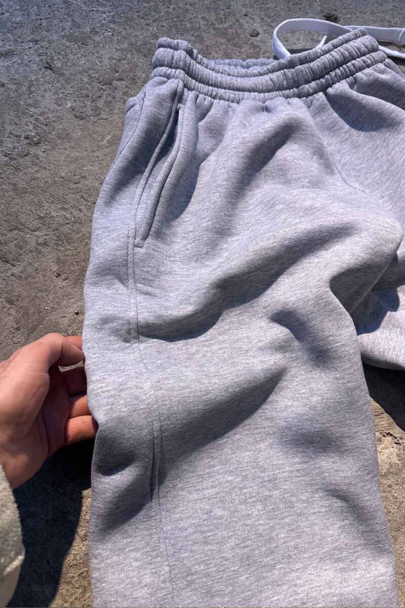 Gri Melanj Baggy Eşofman - 5