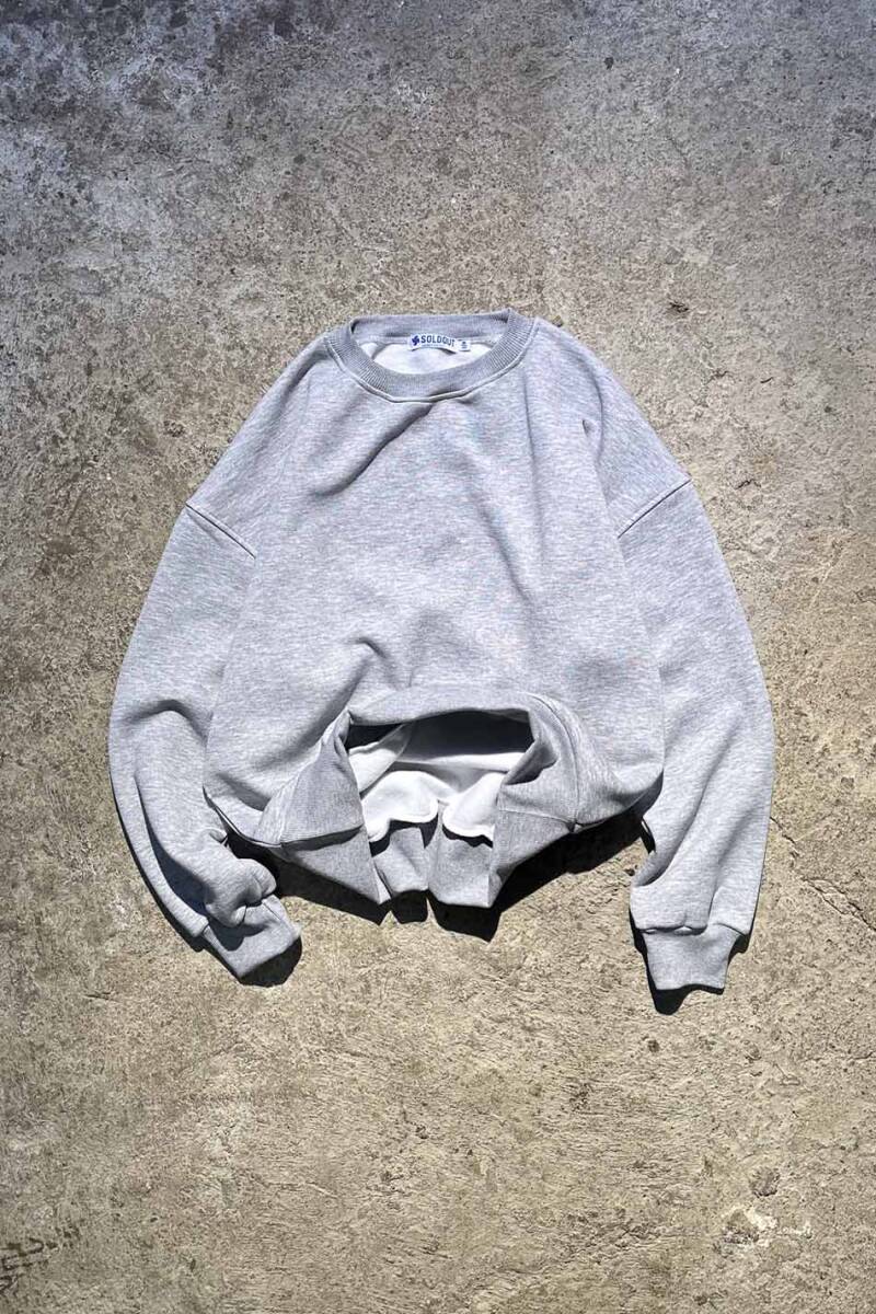 Gri Melanj Oversize Boxy Fit Sweatshirt - SOLDOUT