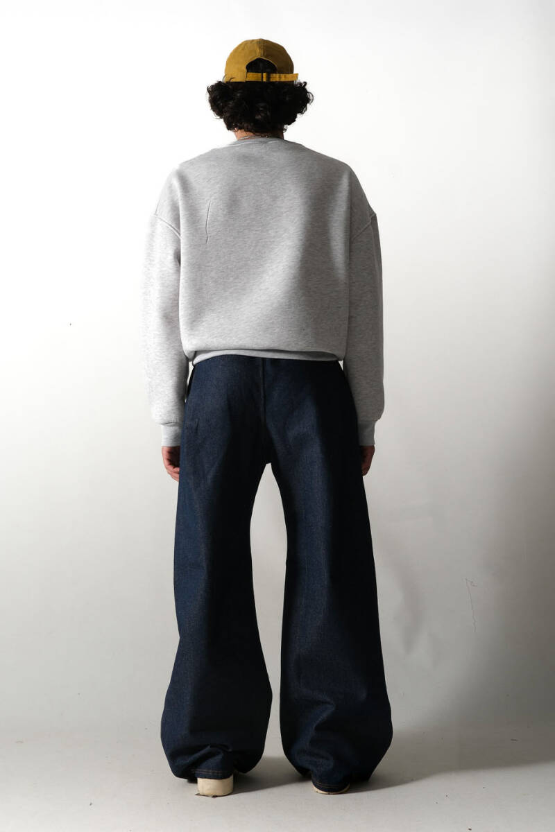 Gri Melanj Oversize Boxy Fit Sweatshirt - 7