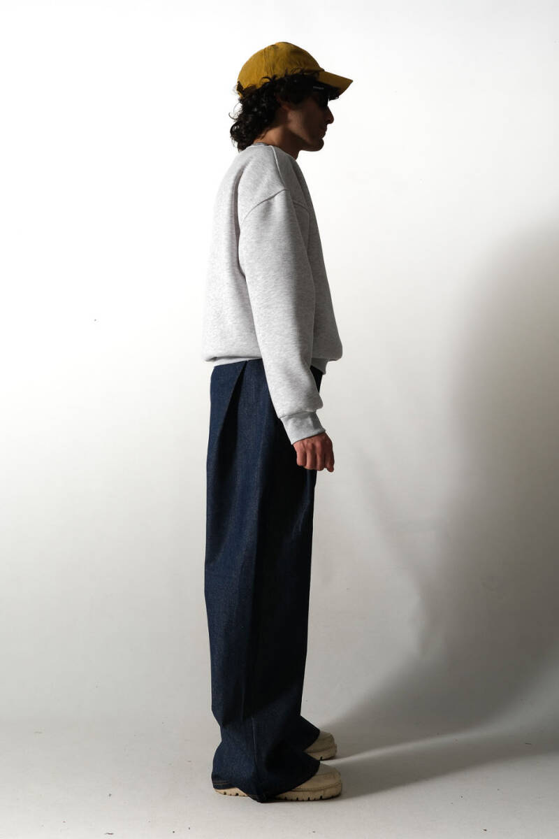 Gri Melanj Oversize Boxy Fit Sweatshirt - 6