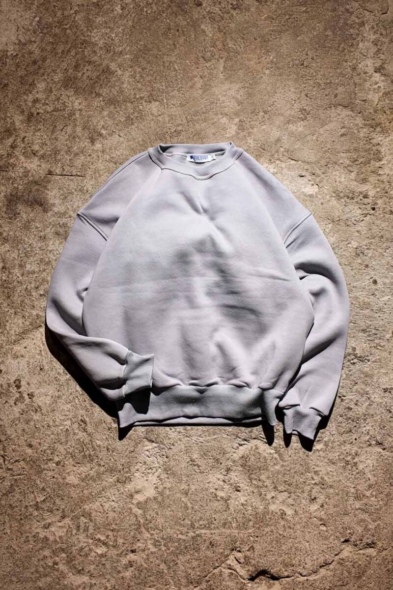 Gri Oversize Boxy Fit Sweatshirt - SOLDOUT