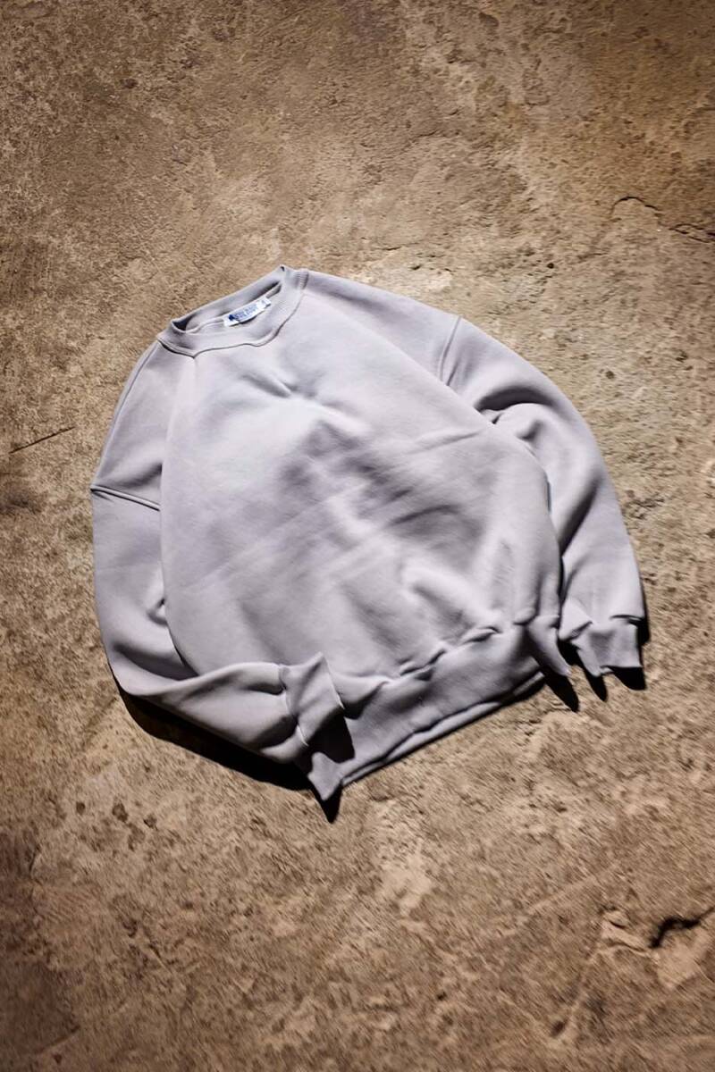 Gri Oversize Boxy Fit Sweatshirt - SOLDOUT (1)