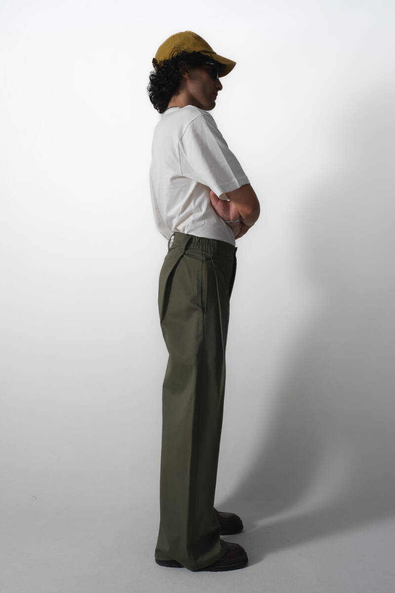 Çift Pileli Baggy Pantolon - 9