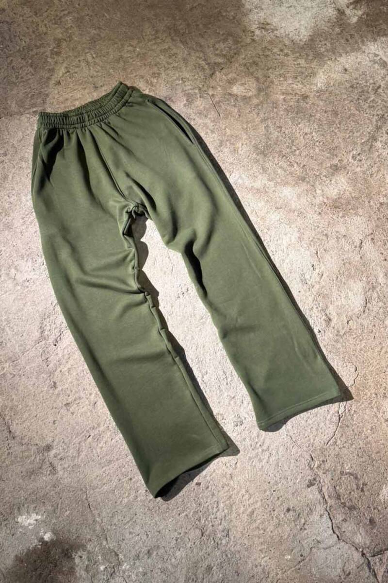 Haki Yeşil Heavyweight Baggy Eşofman - 3