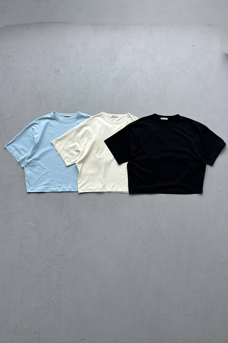 Heavyweight Boxy Fit Crop Tişört - 5