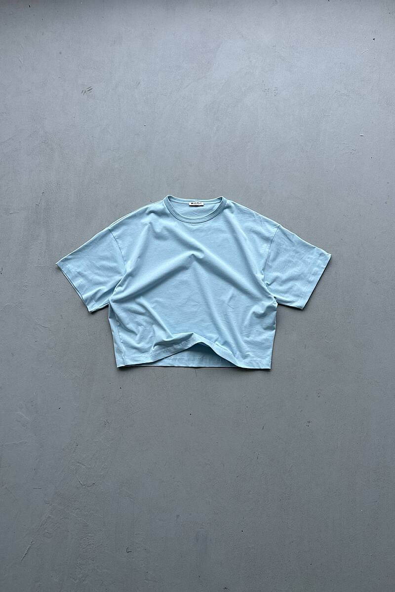 Heavyweight Boxy Fit Crop Tişört - SOLDOUT