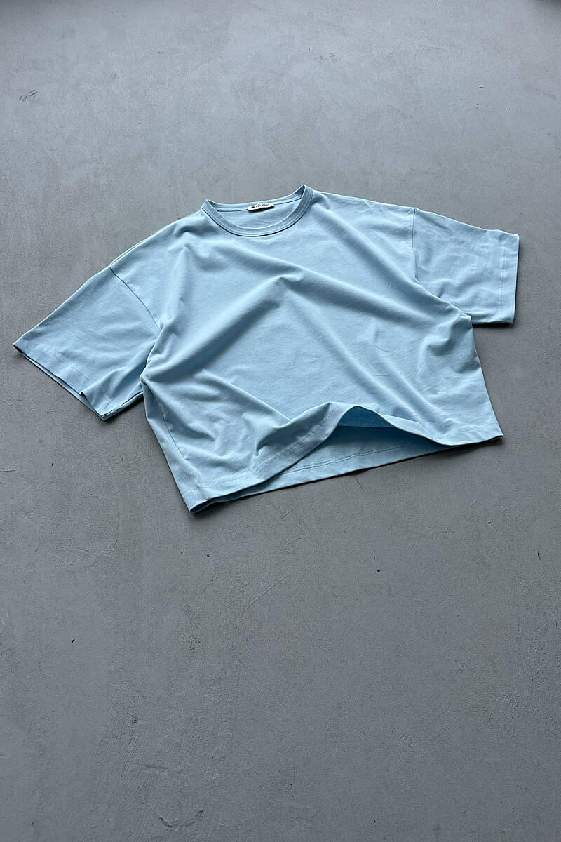 Heavyweight Boxy Fit Crop Tişört - 3