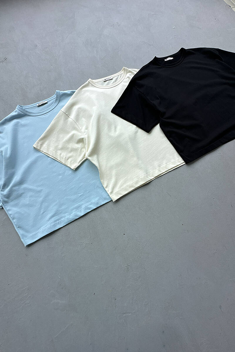 Heavyweight Boxy Fit Crop Tişört - 6