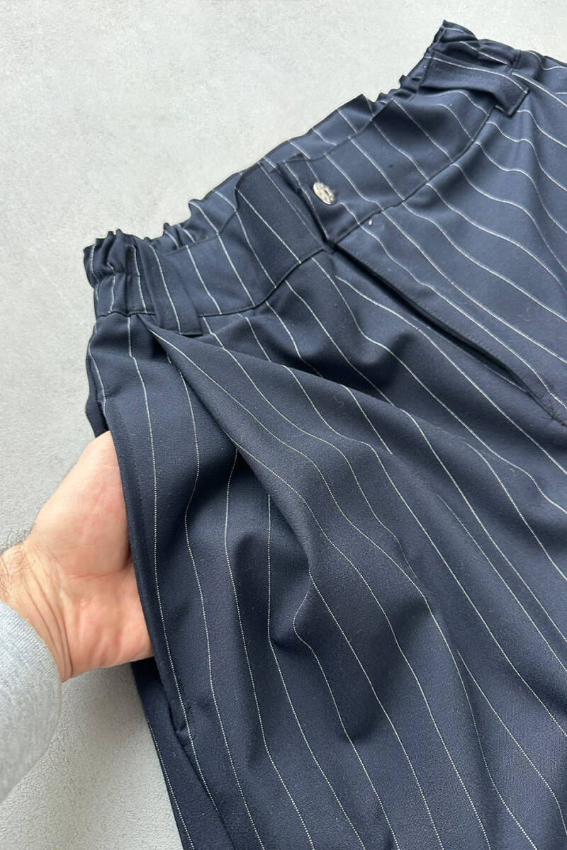 İnce Çizgili Lacivert Fenna V1 Pantolon - SOLDOUT (1)