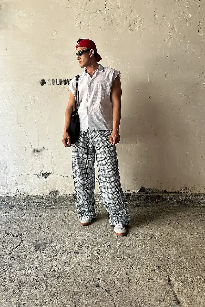  Basic İnce %100 Pamuk Kolsuz Boxy Fit Gömlek - SOLDOUT (1)