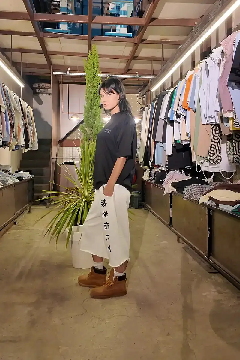 Japonja Baskılı Oversize Jort - 7