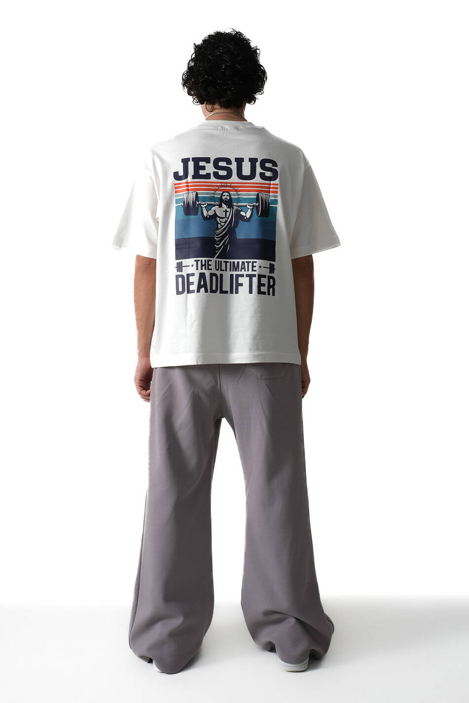 Jesus Baskılı Oversize Tişört - 2