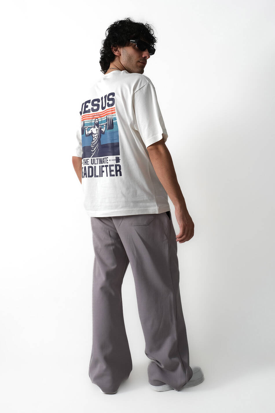 Jesus Baskılı Oversize Tişört - 7