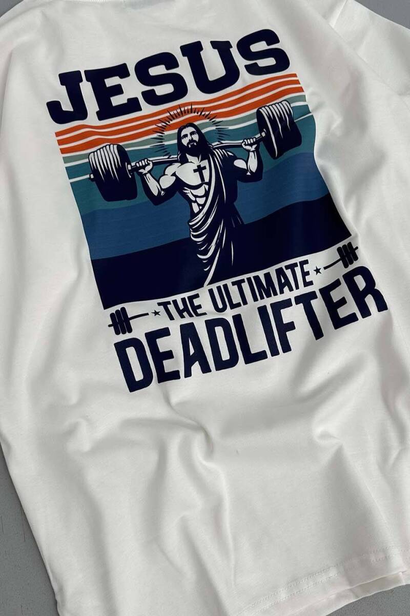 Jesus Baskılı Oversize Tişört - 6