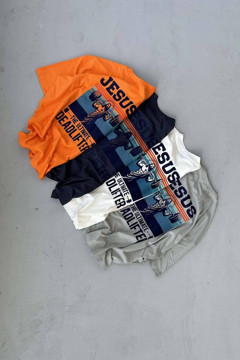 Jesus Baskılı Oversize Tişört - 8