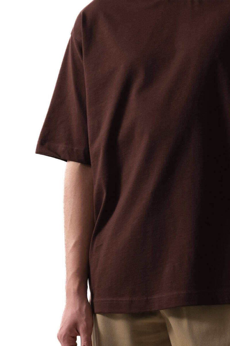 Acı Kahve Basic Oversize Tişört - 3