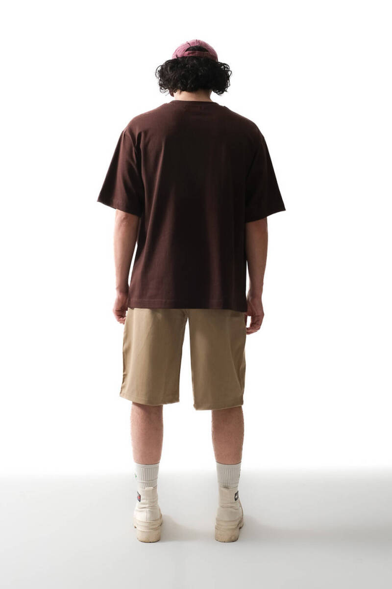 Acı Kahve Basic Oversize Tişört - 4