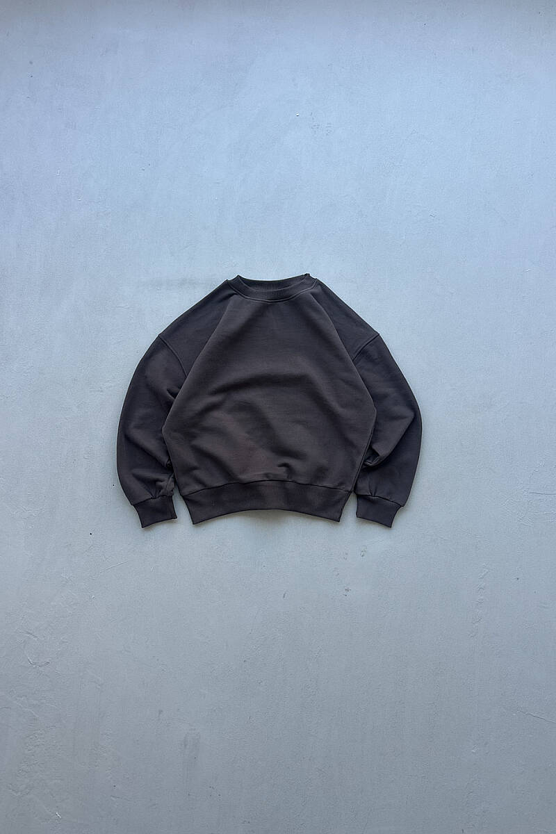 Kahverengi Heavyweight (450GSM) Oversize Boxy Fit Sweatshirt - SOLDOUT