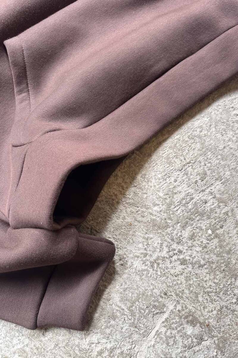 Kahverengi Oversize Boxy Fit Hoodie - SOLDOUT (1)