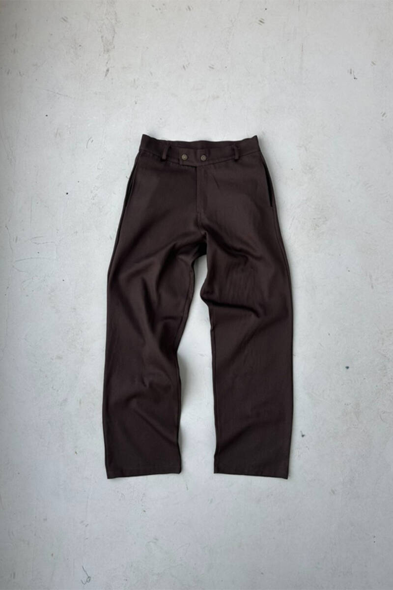 Kahverengi Yüksek Bel Baggy Pantolon 